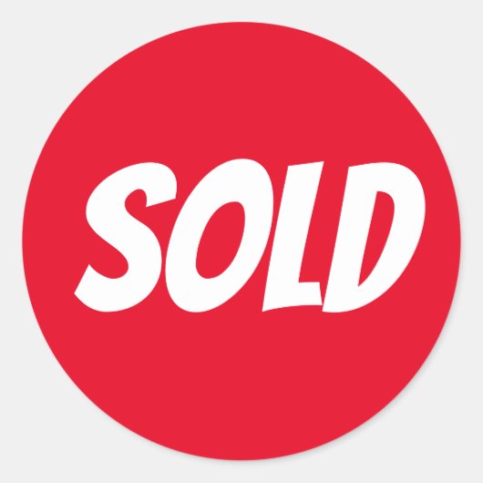 Red Sold Sticker (Voorkant)