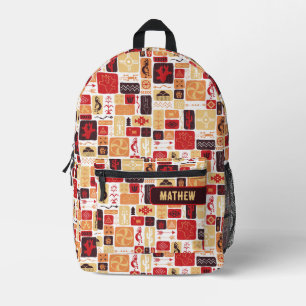 Red Southwest Bedrukte Rugzak