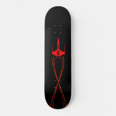 Red Spaceship Skateboard (Voorkant)