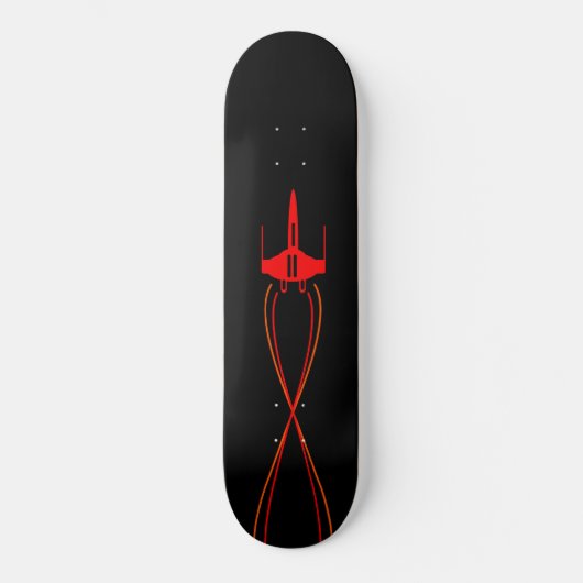 Red Spaceship Skateboard (Voorkant)