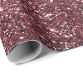 Red Sparkle Glitter Cadeaupapier (Rol Hoek)