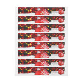 Red Sparkle-kerstsiersneeuw (Vel)