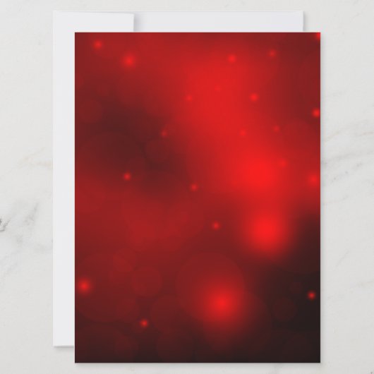 Red Sparkle Snowflake & Bow-kerstparty Invite Kaart (Achterkant)