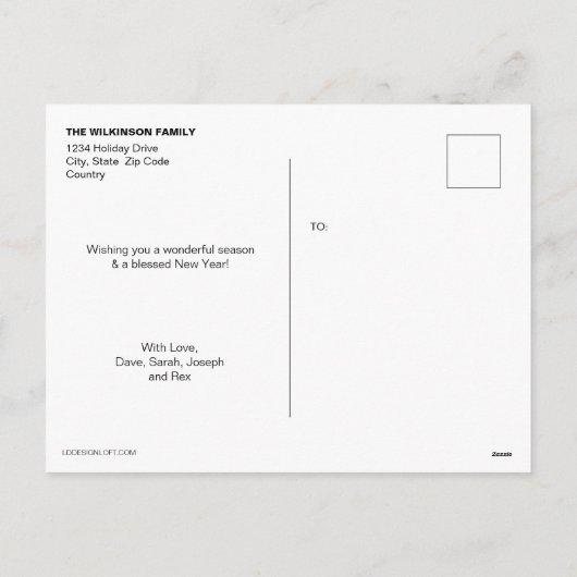 Red Specialized 2022 Foto Collage Kerstmis Feestdagenkaart (Achterkant)