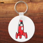 Red Speelgoed Rocket Sleutelhanger (Voorkant)