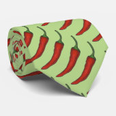 Red Spicy Hot Chili Pepper Vegetable Veggie Stropdas (Opgerold)