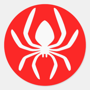 Red Spider Symbool Ronde Sticker