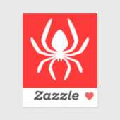 Red Spider Symbool Sticker (Vel)