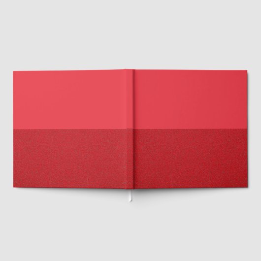 Red Split Guest Book met aangepaste textuur Gastenboek (Volledig)