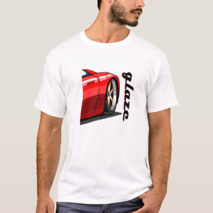 Red Sports Car Wheel - Slanke velgen T-shirt