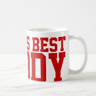 Red Sports Font World's beste papa Koffiemok