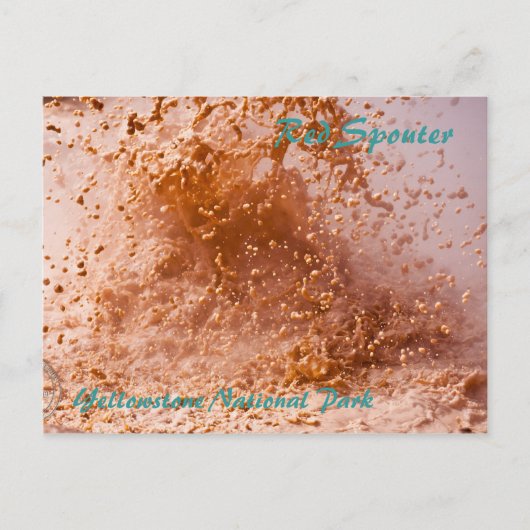 Red Spouter Mud Pot in Yellowstone National Park Briefkaart (Voorkant)