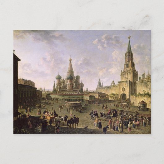 Red Square, Moskou, 1801 Briefkaart (Voorkant)