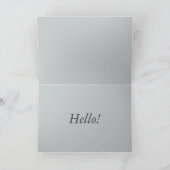 Red Squirrel Dit Bonjour ! Carte (Intérieur)