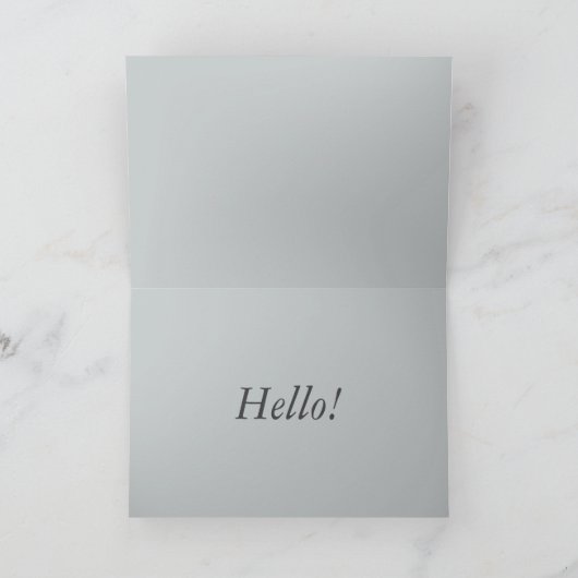 Red Squirrel Dit Bonjour ! Carte (Intérieur)