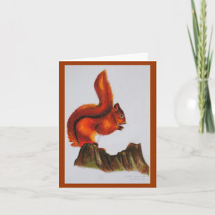 Red Squirrel Note-kaart Kaart
