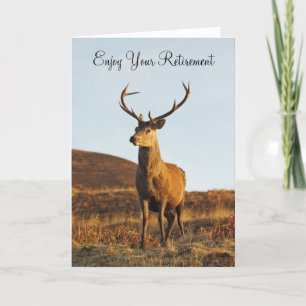 Red Stag Retirement Card Kaart