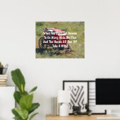 Red Stagecoach Funny Poster (Thuiskantoor)