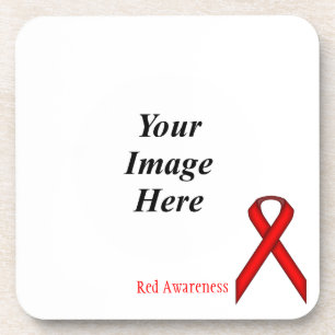 Red Standard Ribbon door Kenneth Yoncich Drankjes Onderzetter