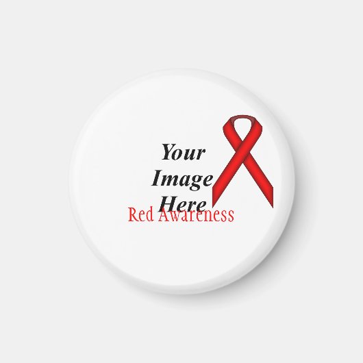 Red Standard Ribbon door Kenneth Yoncich Magneet (Voorkant)