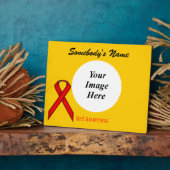 Red Standard Ribbon Sjabloon door Kenneth Yoncich Fotoplaat (Zijkant)