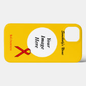 Red Standard Ribbon Tmpl van Kenneth Yoncich Case-Mate iPhone Case (Achterkant (horizontaal))