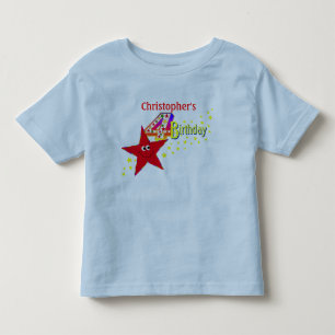 Red Star 4th Birthday Shirt