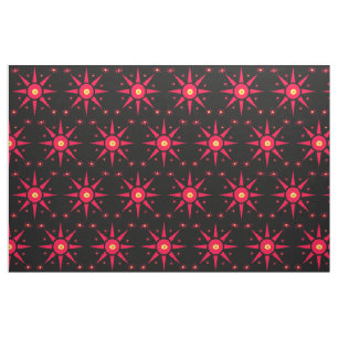 Red Star Abstracte verbinding Stof