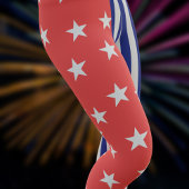 Red Star Blue Stripes Fun Summer Leggings