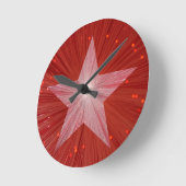 Red Star Clock Round Ronde Klok (Hoek)