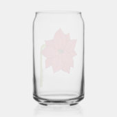 Red Star Flower Blank Blikvorm Glas (Achterkant)