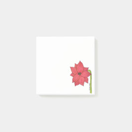 Red Star Flower Blank Post-it® Notes
