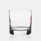 Red Star Flower Blank Whisky Glas (Rechts)