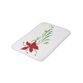 Red Star Gazer Lily Bath Mat (Gekanteld)