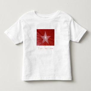 Red Star 'Jouw tekst' kind t-shirt