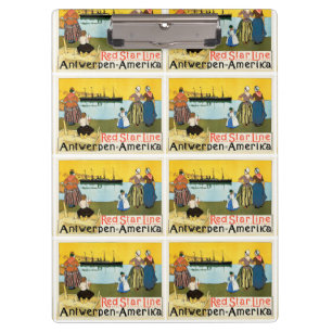 Red Star Line ~ Antwerpen-Amerika Klembord