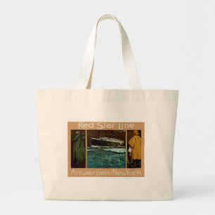 Red Star Line ~ Antwerpen-New York Grote Tote Bag