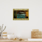 Red Star Line ~ Antwerpen=New York Poster (Keuken)
