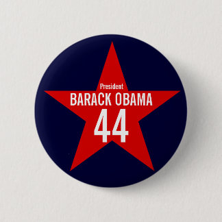 RED STAR OBAMA RONDE BUTTON 5,7 CM