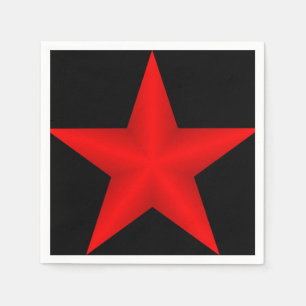 Red Star Paper Napkin Servet