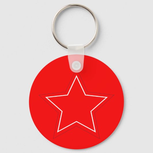 Red Star Sleutelhanger (Voorkant)