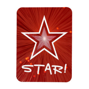 Red Star 'STAR!' flexibele magneet