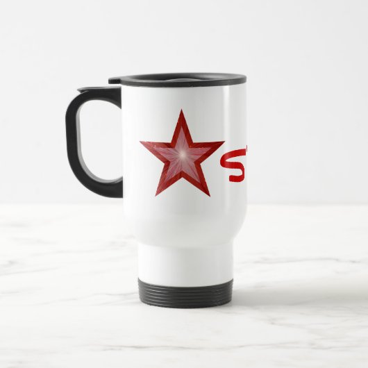 Red Star 'STAR!' tasse de voyage blanc (Gauche)