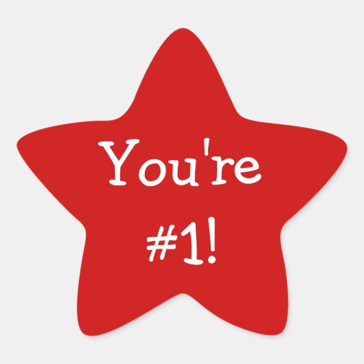 Red Star Vous êtes le Sticker n°1 (Devant)