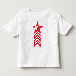 Red Star with Chevron Arrows Kinder Shirts