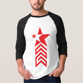Red Star with Chevron Arrows T-shirt