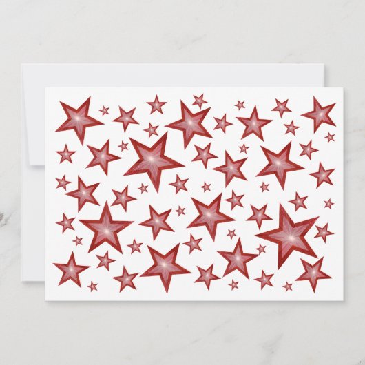 Red Stars invitation blanc (Devant)