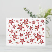 Red Stars invitation blanc (Debout devant)