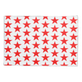 Red Stars Patroon Kussensloop (Achterkant)
