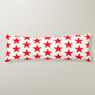 Red Stars Patroon Lichaamskussen